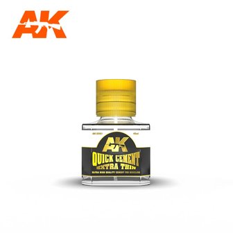 AK12001 - Quick Cement Extra Thin 40ml - [AK Interactive]