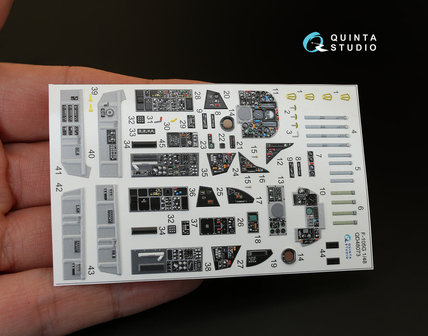 Quinta Studio QD48073 - F-105G Thunderchief  3D-Printed &amp; coloured Interior on decal paper  (for HobbyBoss kit) - 1:48