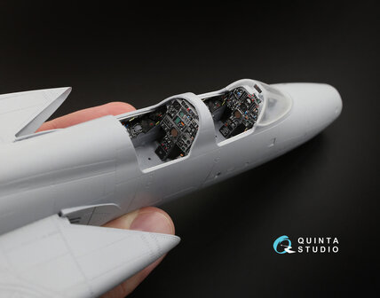 Quinta Studio QD48073 - F-105G Thunderchief  3D-Printed &amp; coloured Interior on decal paper  (for HobbyBoss kit) - 1:48