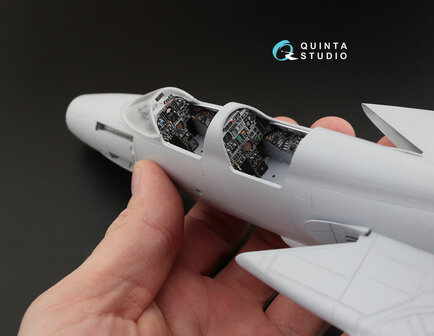 Quinta Studio QD48073 - F-105G Thunderchief  3D-Printed &amp; coloured Interior on decal paper  (for HobbyBoss kit) - 1:48