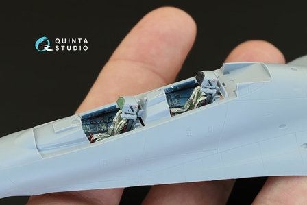 Quinta Studio QD72020 - Su-27UB  3D-Printed &amp; coloured Interior on decal paper  (for Zvezda kit) - 1:72