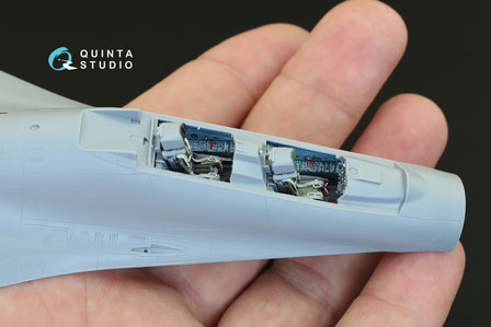 Quinta Studio QD72020 - Su-27UB  3D-Printed &amp; coloured Interior on decal paper  (for Zvezda kit) - 1:72