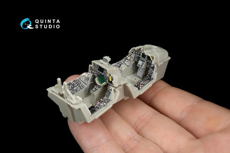 Quinta Studio QD48070 - F-14D  3D-Printed &amp; coloured Interior on decal paper  (for Tamiya kit) - 1:48