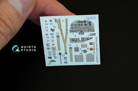 Quinta Studio QD48072 - Il-2  3D-Printed &amp; coloured Interior on decal paper  (for Zvezda kit) - 1:48