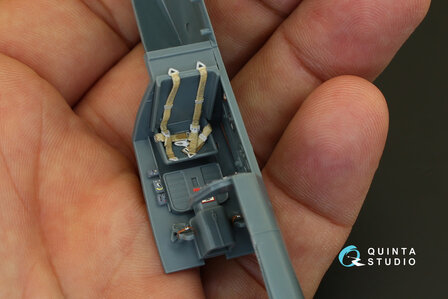 Quinta Studio QD48075 - Bf-109G-2  3D-Printed &amp; coloured Interior on decal paper  (for Eduard kit) - 1:48