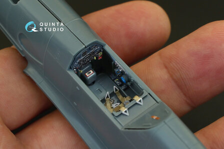 Quinta Studio QD48075 - Bf-109G-2  3D-Printed &amp; coloured Interior on decal paper  (for Eduard kit) - 1:48