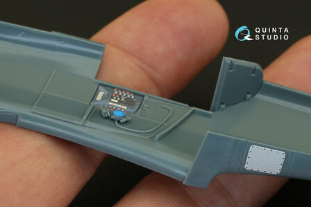 Quinta Studio QD48075 - Bf-109G-2  3D-Printed &amp; coloured Interior on decal paper  (for Eduard kit) - 1:48