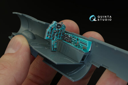 Quinta Studio QD48077 - MiG-21PFM (Emerald color panels)  3D-Printed &amp; coloured Interior on decal paper  (for Eduard kit) - 1:48