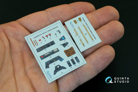 Quinta Studio QD48080 - FW 190A-4  3D-Printed &amp; coloured Interior on decal paper  (for Eduard kit) - 1:48