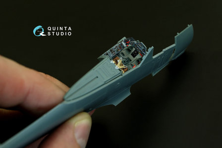 Quinta Studio QD48080 - FW 190A-4  3D-Printed &amp; coloured Interior on decal paper  (for Eduard kit) - 1:48