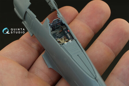 Quinta Studio QD48080 - FW 190A-4  3D-Printed &amp; coloured Interior on decal paper  (for Eduard kit) - 1:48