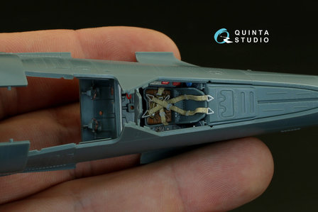 Quinta Studio QD48080 - FW 190A-4  3D-Printed &amp; coloured Interior on decal paper  (for Eduard kit) - 1:48