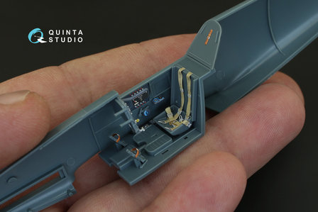 Quinta Studio QD48083 - Bf 109F-2/4  3D-Printed &amp; coloured Interior on decal paper  (for Eduard kit) - 1:48