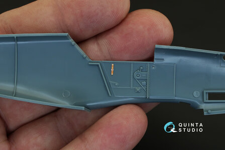 Quinta Studio QD48083 - Bf 109F-2/4  3D-Printed &amp; coloured Interior on decal paper  (for Eduard kit) - 1:48