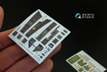 Quinta Studio QD32010 - Mirage 2000-5  3D-Printed &amp; coloured Interior on decal paper  (for Kitty Hawk kit) - 1:32