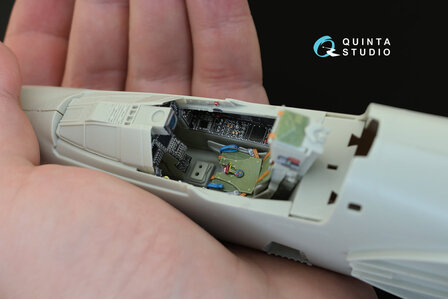 Quinta Studio QD32010 - Mirage 2000-5  3D-Printed &amp; coloured Interior on decal paper  (for Kitty Hawk kit) - 1:32