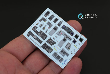 Quinta Studio QD48090 - F-15E 3D-Printed &amp; coloured Interior on decal paper (for GWH kit) - 1:48