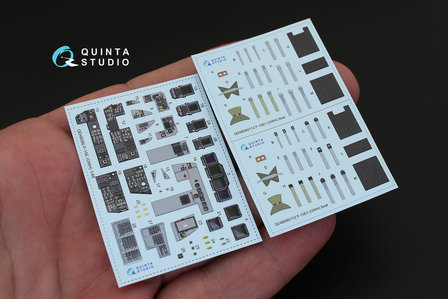 Quinta Studio QD48090 - F-15E 3D-Printed &amp; coloured Interior on decal paper (for GWH kit) - 1:48