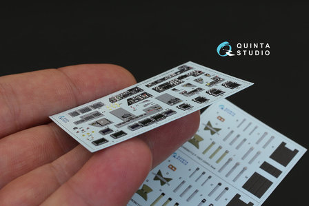 Quinta Studio QD48090 - F-15E 3D-Printed &amp; coloured Interior on decal paper (for GWH kit) - 1:48