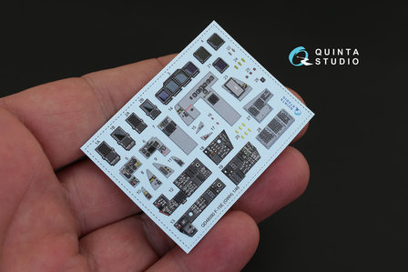 Quinta Studio QD48090 - F-15E 3D-Printed &amp; coloured Interior on decal paper (for GWH kit) - 1:48