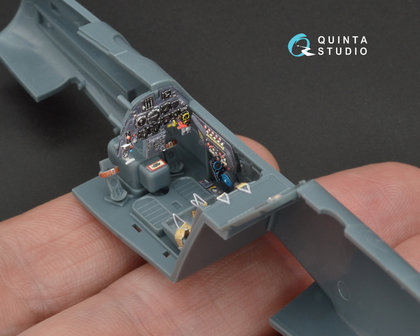 Quinta Studio QD48094 - Bf 109G-6 3D-Printed &amp; coloured Interior on decal paper (for Eduard  kit) - 1:48