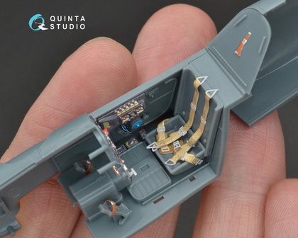 Quinta Studio QD48094 - Bf 109G-6 3D-Printed &amp; coloured Interior on decal paper (for Eduard  kit) - 1:48