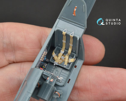 Quinta Studio QD48094 - Bf 109G-6 3D-Printed &amp; coloured Interior on decal paper (for Eduard  kit) - 1:48