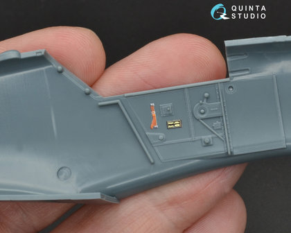 Quinta Studio QD48094 - Bf 109G-6 3D-Printed &amp; coloured Interior on decal paper (for Eduard  kit) - 1:48