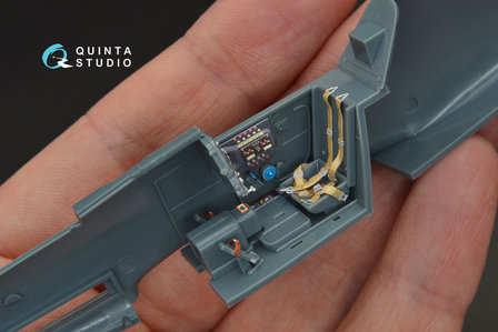 Quinta Studio QD48095 - Bf 109G-14 3D-Printed &amp; coloured Interior on decal paper (for Eduard  kit) - 1:48