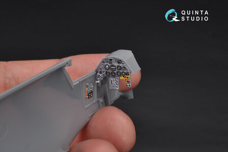 Quinta Studio QD48104 - Bf 109G-6 3D-Printed &amp; coloured Interior on decal paper (for Zvezda  kit) - 1:48