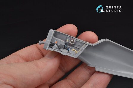 Quinta Studio QD48104 - Bf 109G-6 3D-Printed &amp; coloured Interior on decal paper (for Zvezda  kit) - 1:48