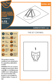 Clear Prop Models CPA72029 - A5M2b Claude (late version) vacuum formed canopy - 1:72