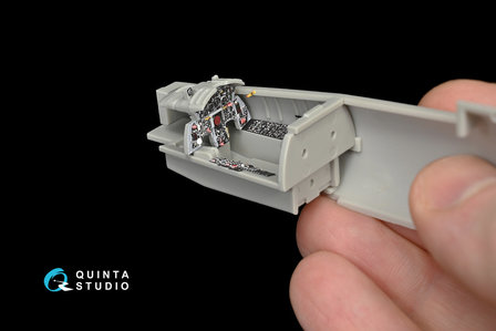 Quinta Studio QD48063 - F-104G 3D-Printed &amp; coloured Interior on decal paper (for Hasegawa kit) - 1:48