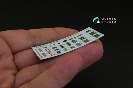 Quinta Studio QD48123 - A6M3 3D-Printed &amp; coloured Interior on decal paper (for Tamiya kit) - 1:48