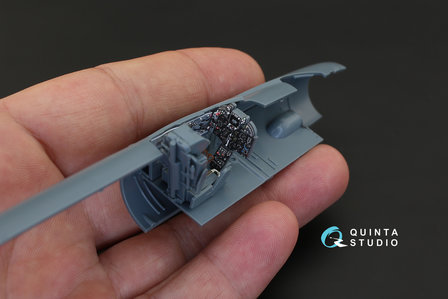 Quinta Studio QD48129 - MiG-21PFM  (grey color panels) 3D-Printed &amp; coloured Interior on decal paper (for Eduard  kit) - 1:48