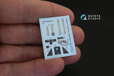 Quinta Studio QD48127 - IAR-80 3D-Printed &amp; coloured Interior on decal paper (for HobbyBoss  kit) - 1:48