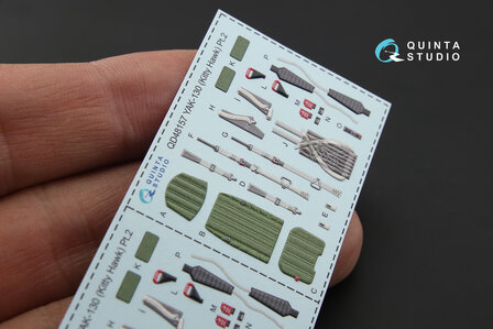 Quinta Studio QD48157 - Yak-130 3D-Printed &amp; coloured Interior on decal paper (for KittyHawk kit) - 1:48