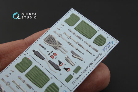 Quinta Studio QD48157 - Yak-130 3D-Printed &amp; coloured Interior on decal paper (for KittyHawk kit) - 1:48