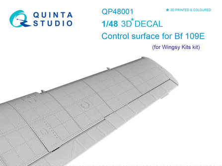 Quinta Studio QP48001 - Control surface Bf 109E (for Wingsy Kits kit) - 1:48