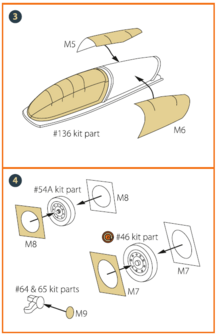 Clear Prop Models CPA72038 - F-16B/D twin seater for REVELL kit painting mask &quot;yellow kabuki paper&quot; - 1:72