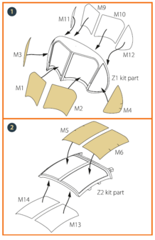 Clear Prop Models CPA72044 - OV-1 A/JOV-1A Mohawk for CP kit painting mask &quot;yellow kabuki paper&quot; - 1:72