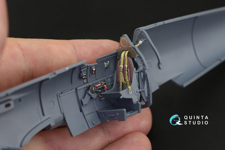 Quinta Studio QD48189 - Spitfire Mk.V 3D-Printed &amp; coloured Interior on decal paper (for Eduard kit) - 1:48