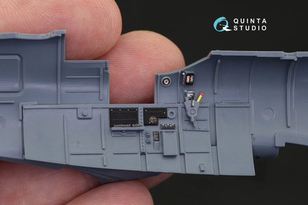 Quinta Studio QD48189 - Spitfire Mk.V 3D-Printed &amp; coloured Interior on decal paper (for Eduard kit) - 1:48