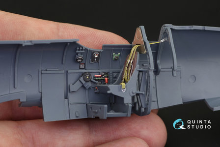 Quinta Studio QD48189 - Spitfire Mk.V 3D-Printed &amp; coloured Interior on decal paper (for Eduard kit) - 1:48