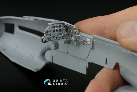 Quinta Studio QD48236 - IL-2 1943 (two-seat) 3D-Printed &amp; coloured Interior on decal paper (for Zvezda kit) - 1:48 