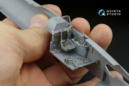 Quinta Studio QD48236 - IL-2 1943 (two-seat) 3D-Printed &amp; coloured Interior on decal paper (for Zvezda kit) - 1:48 