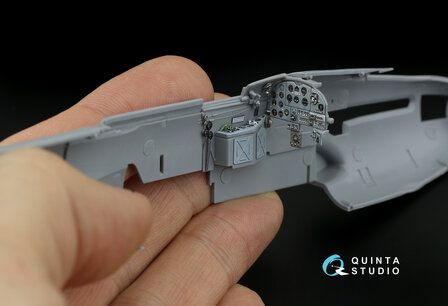 Quinta Studio QD48236 - IL-2 1943 (two-seat) 3D-Printed &amp; coloured Interior on decal paper (for Zvezda kit) - 1:48 