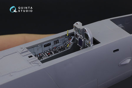 Quinta Studio QD32101 - F/A-18С Early 3D-Printed &amp; coloured Interior on decal paper (for Academy kit) - 1:32