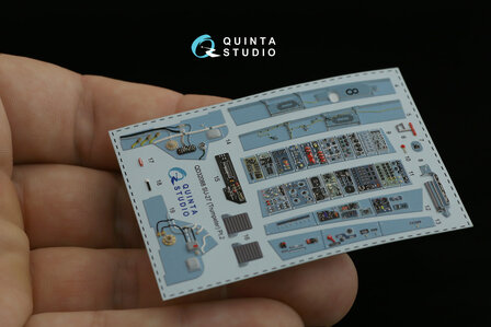 Quinta Studio QD32088 - Su-27 3D-Printed &amp; coloured Interior on decal paper (for Trumpeter kit) - Full Version - 1:32