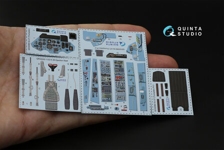 Quinta Studio QD32088 - Su-27 3D-Printed &amp; coloured Interior on decal paper (for Trumpeter kit) - Full Version - 1:32